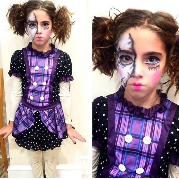 Girls Broken Doll Deluxe Costume - Picture 3 of 3